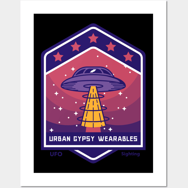 Urban Gypsy Wearable – UFO Sightings Wall Art by Urban Gypsy Designs